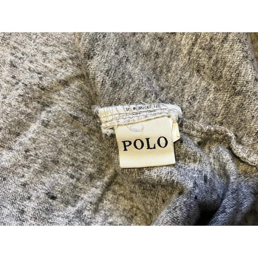 Ralph Lauren Shirt Mens Large Gray Short Sleeve Casual Polo Logo Academia Preppy
